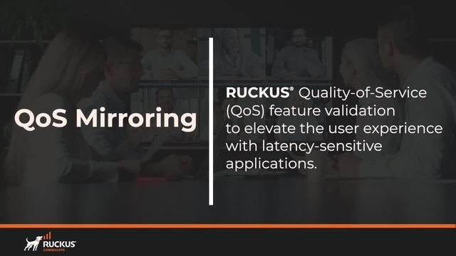 Video RUCKUS QoS Mirroring: tự ưu tiên Microsoft Teams, cuộc gọi video khi mạng nghẽn