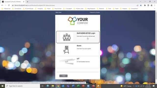 Video Cloudpath: nhân viên tự đăng ký thiết bị cá nhân (BYOD) vào mạng bằng chứng chỉ