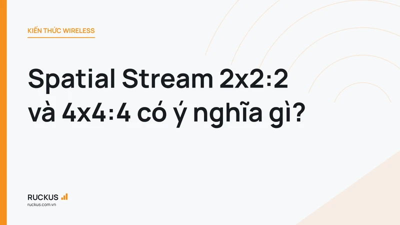 Spatial Stream 2x2:2 và 4x4:4 có ý nghĩa gì?
