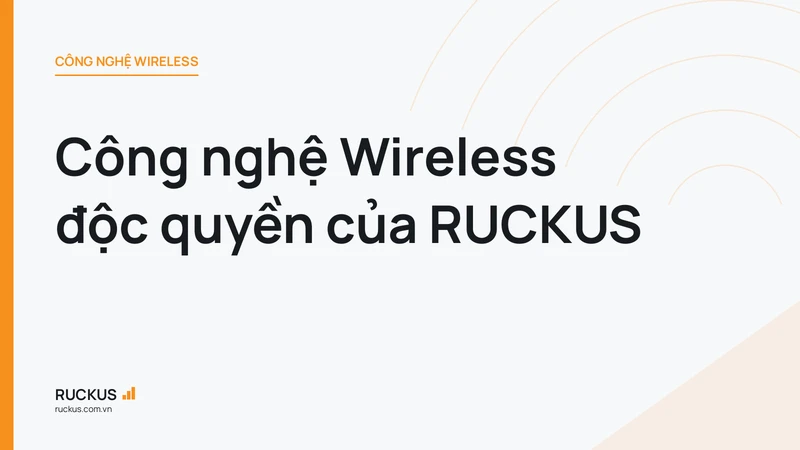 Công nghệ Wireless độc quyền của RUCKUS