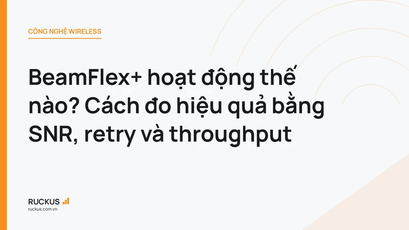 BeamFlex+ hoạt động thế nào? Cách đo hiệu quả bằng SNR, retry và throughput