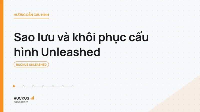 Sao lưu và khôi phục cấu hình Unleashed