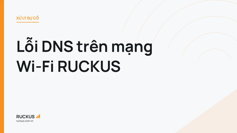 Lỗi DNS trên mạng Wi-Fi RUCKUS