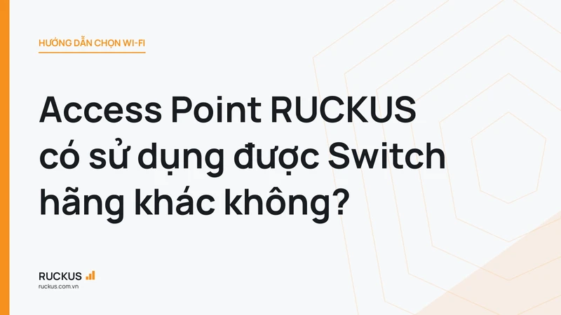 Access Point RUCKUS có sử dụng được Switch hãng khác không?